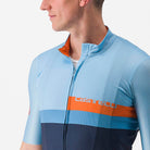 Castelli A Blocco Jersey - Baby Blue/Scarlet Lava-Niagara