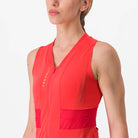 Castelli Anima 4 Sleeveless - Hibiscus/Soft Orange