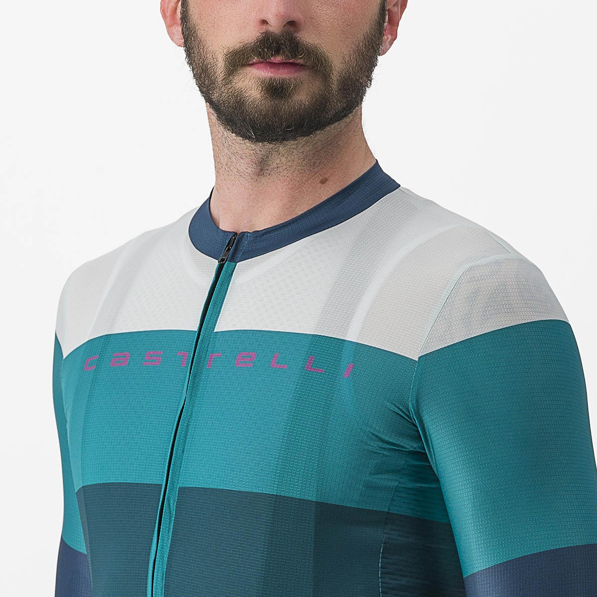 Castelli Sezione Jersey - Deep Teal/Quetzal Green