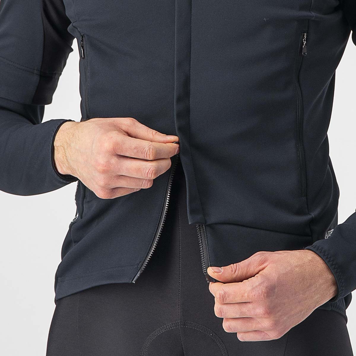Castelli Perfetto Ros 2 Convertible Jac - Light Black/Black Reflex
