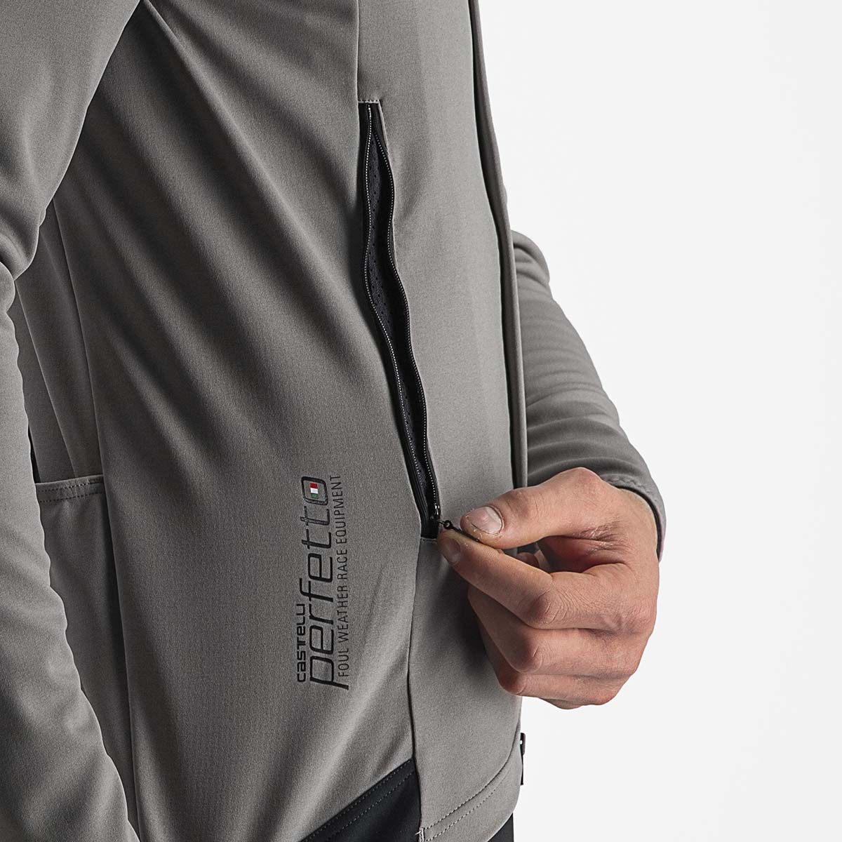 Castelli Perfetto Ros 2 Jacket - Nickel Gray/Travertine Gray