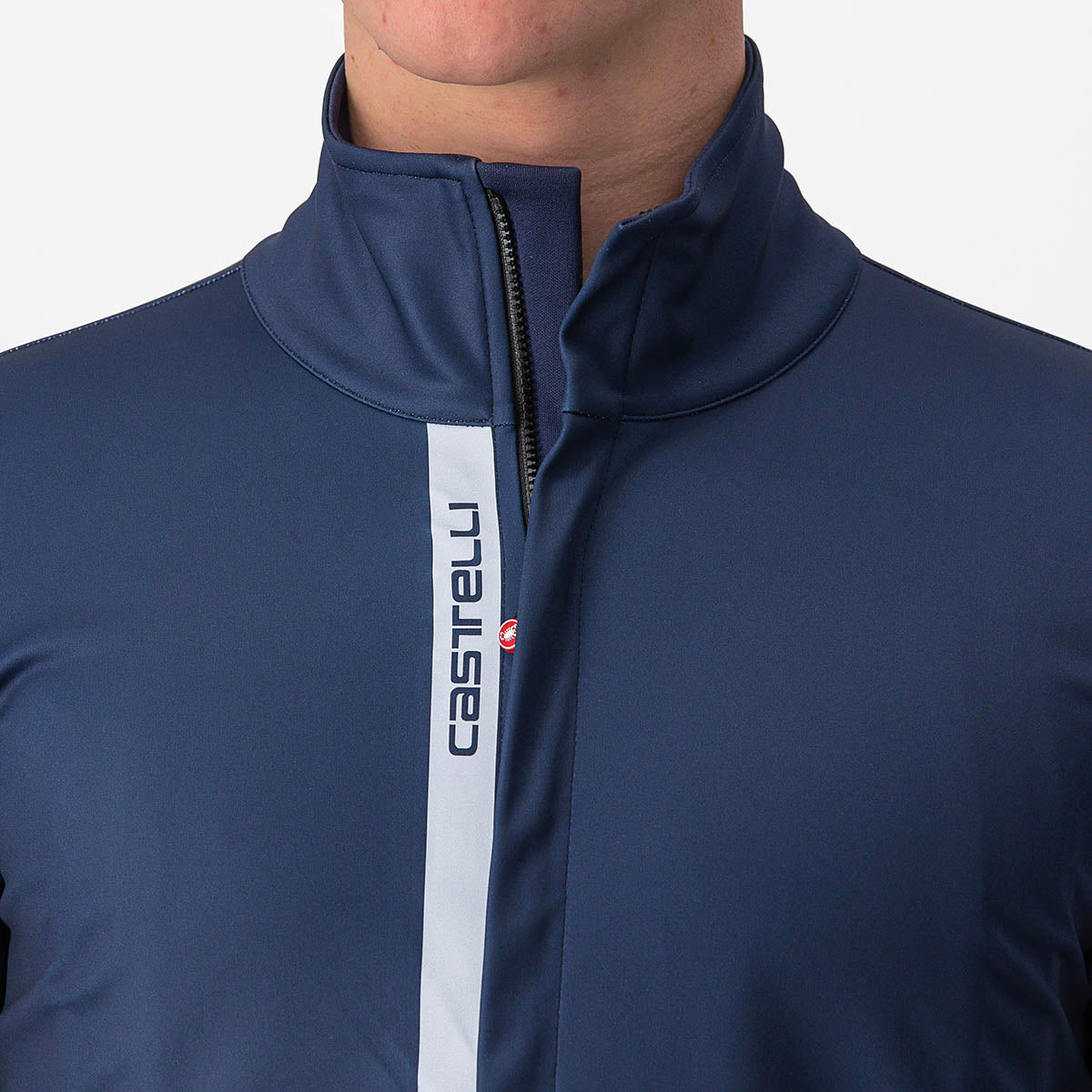 Castelli Entrata Jacket - Belgian Blue/Silver