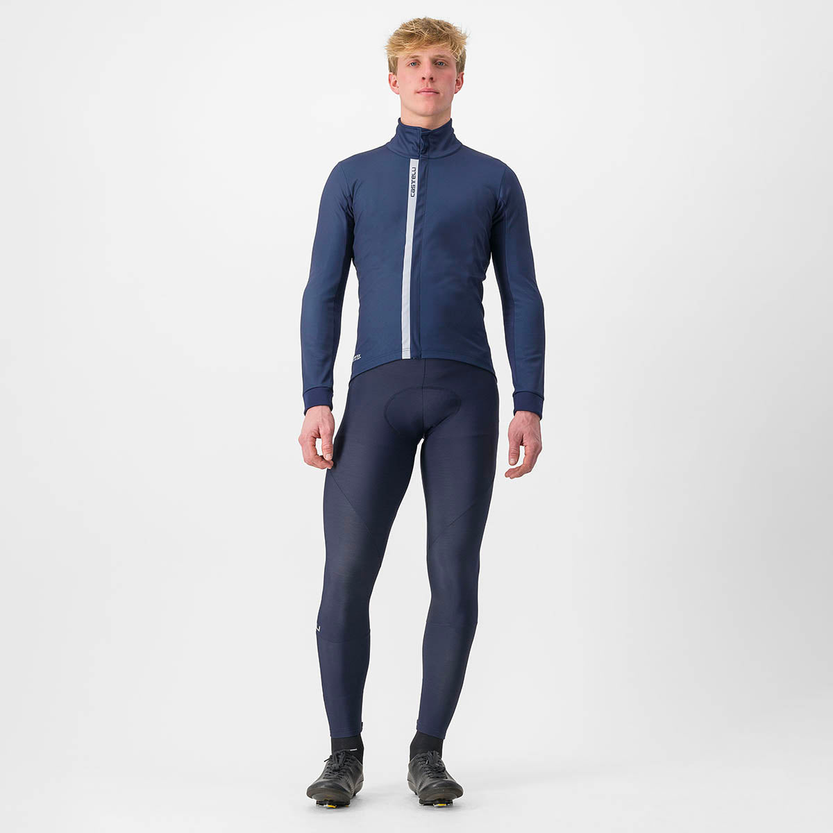 Castelli Entrata Jacket - Belgian Blue/Silver