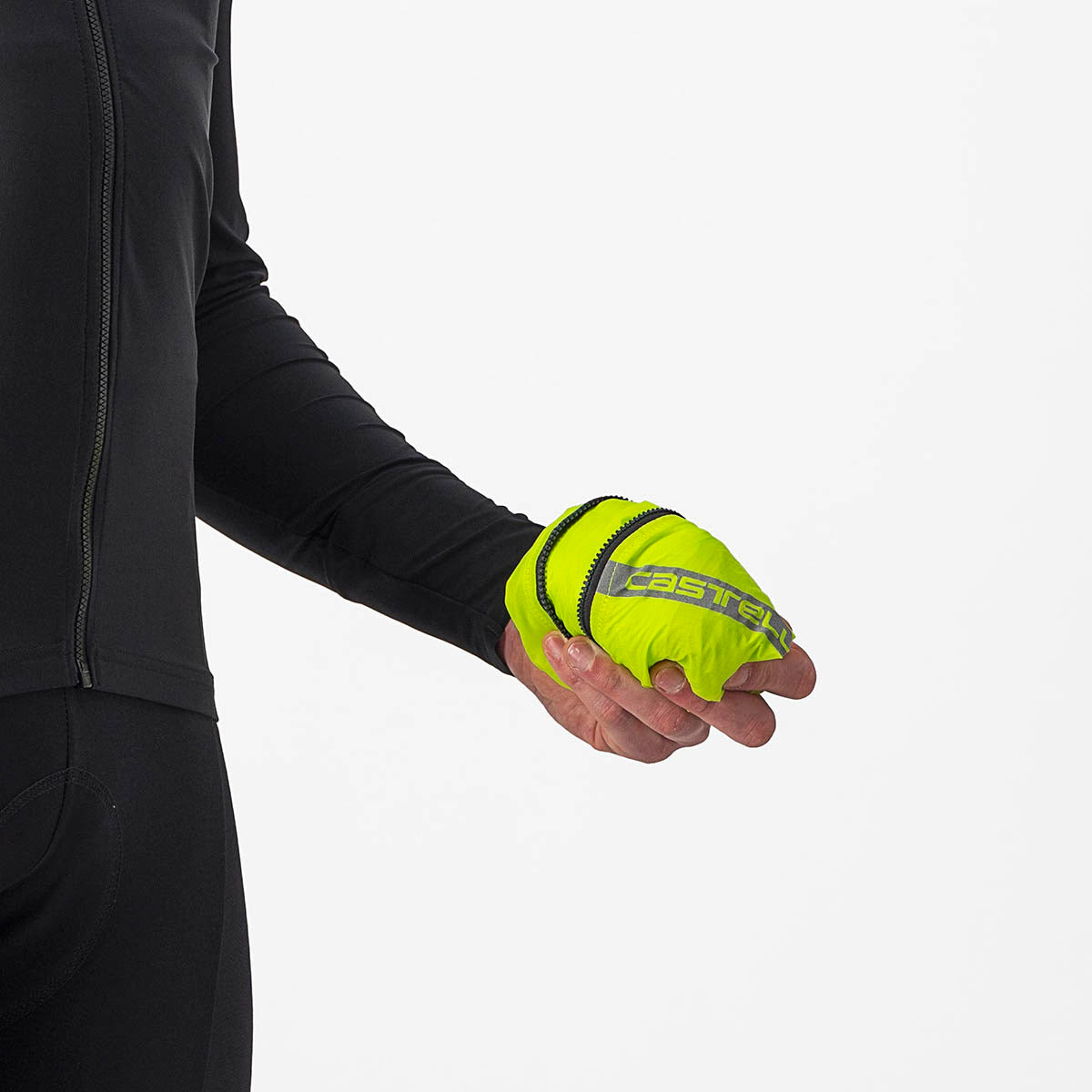 Castelli Squadra Stretch Jacket - Electric Lime/Dark Gray