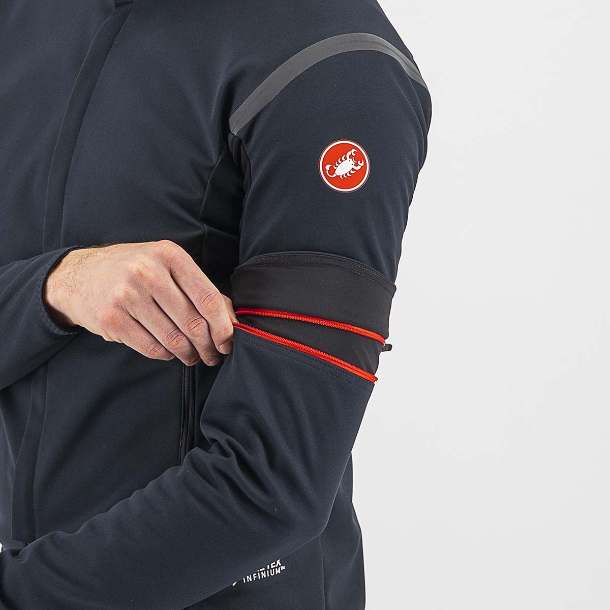 Castelli Perfetto Ros 2 Convertible Jac - Light Black/Black Reflex