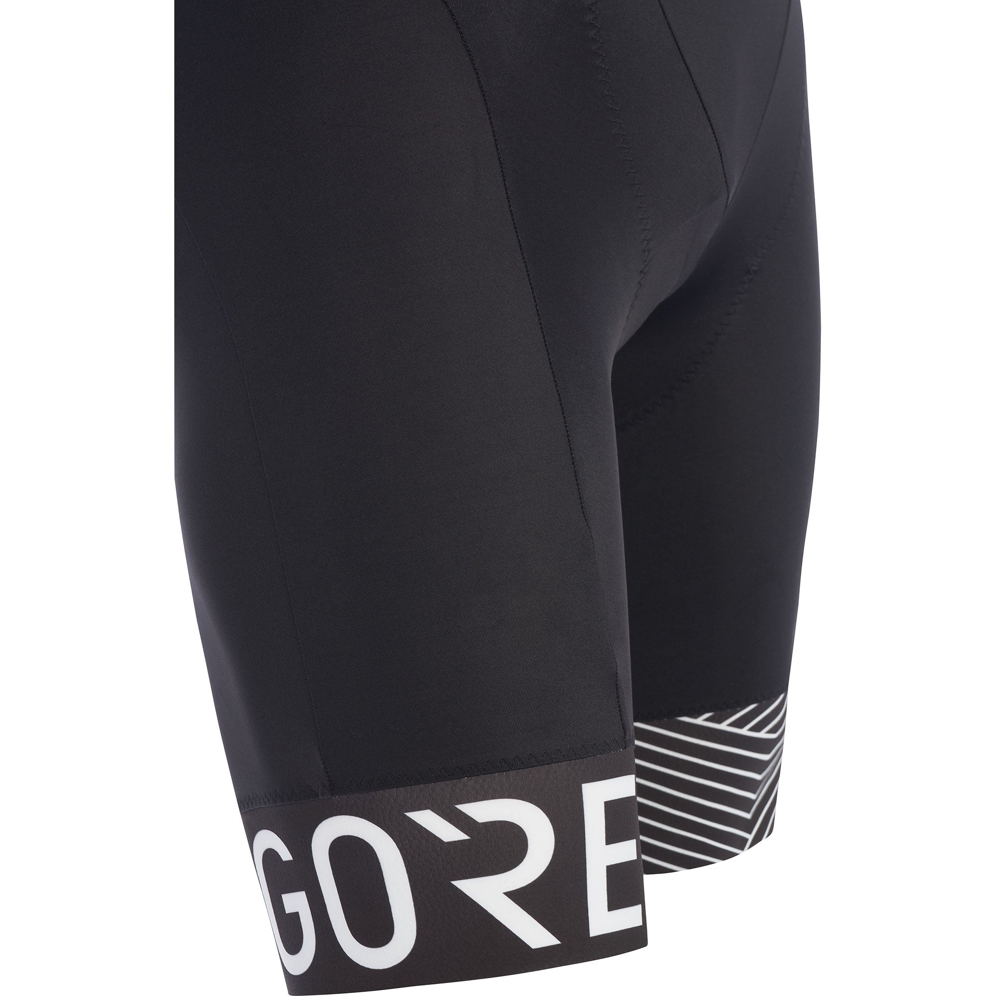 Gore C5 + optiline fietsbroek met bretels zwart wit