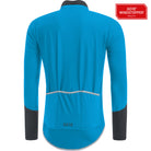 Gore C5 gore windstopper fietsshirt met lange mouwen cyan blauw