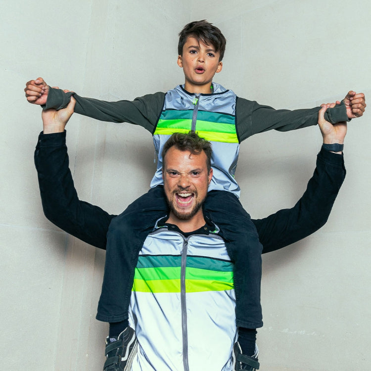 GOFLUO Bodyglower North Kids Vest Grey Reflective