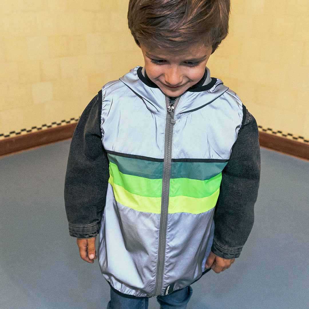 GOFLUO Bodyglower North Kids Vest Grey Reflective