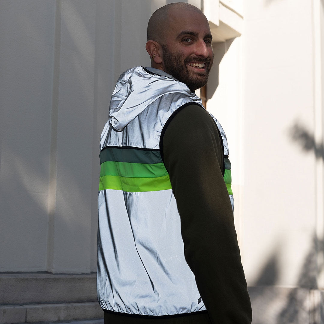GOFLUO Bodyglower North Vest Grey Reflective