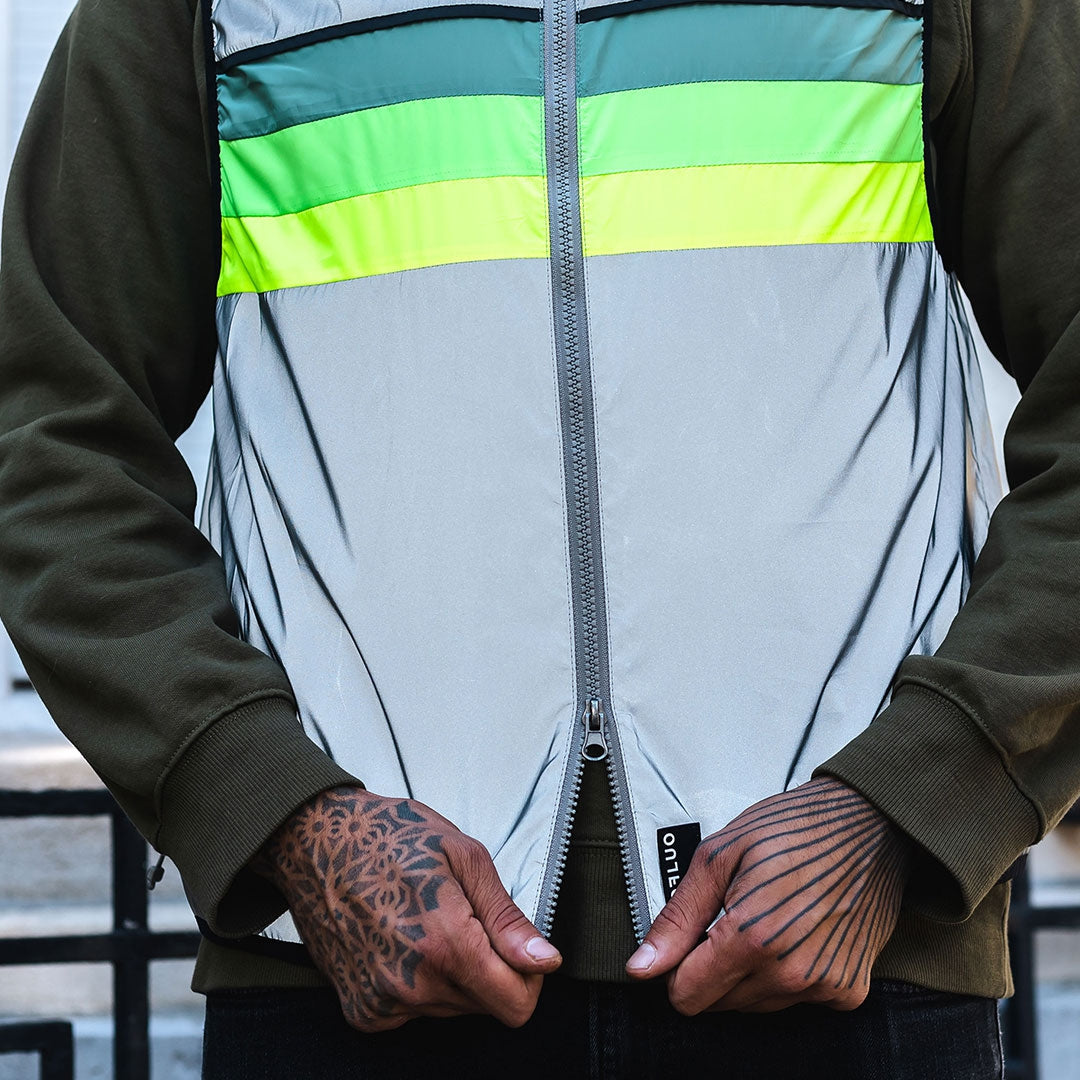 GOFLUO Bodyglower North Vest Grey Reflective