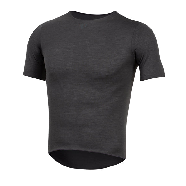 Pearl Izumi merino ondershirt met korte mouwen phantom grijs