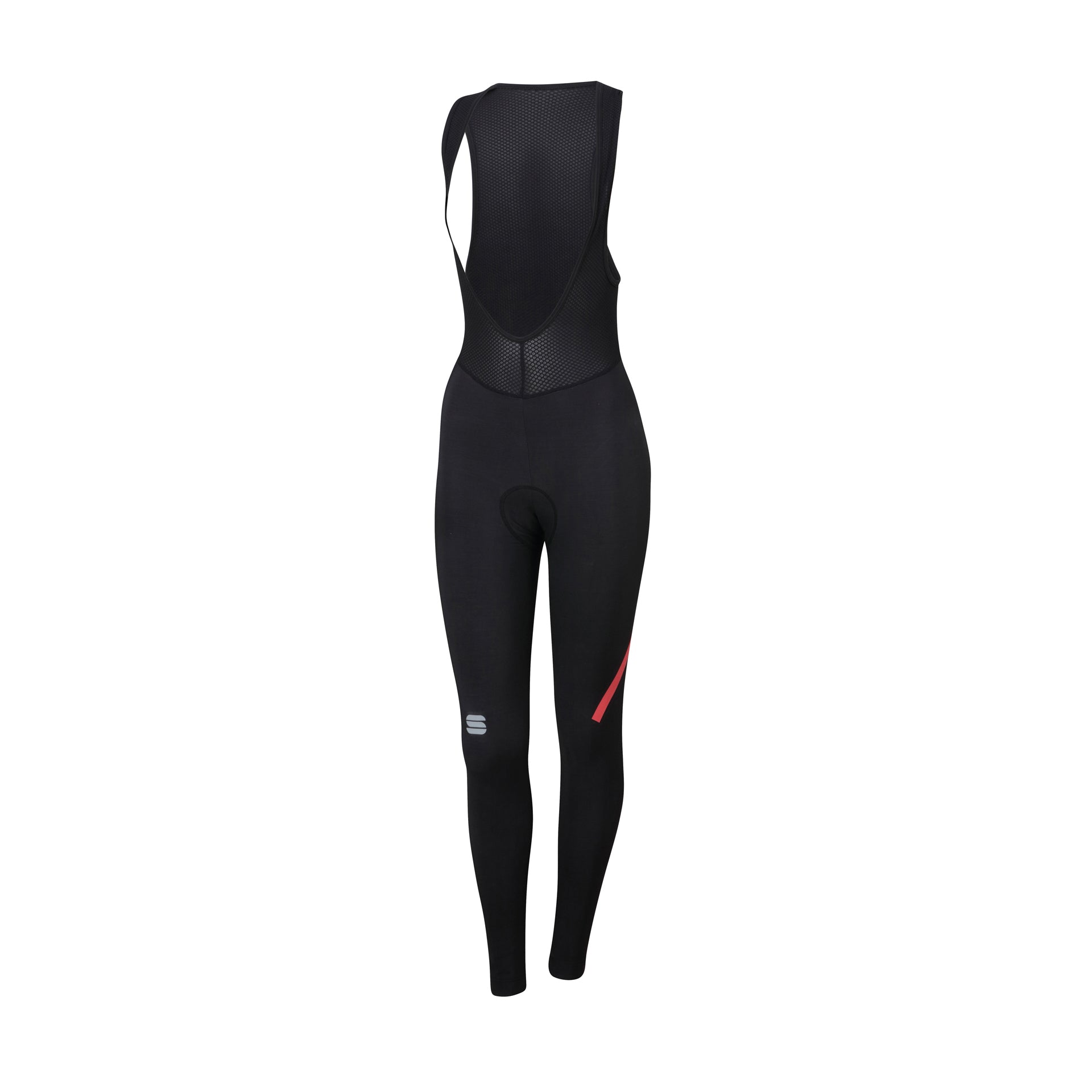 Sportful fiandre norain dames lange fietsbroek met bretels zwart