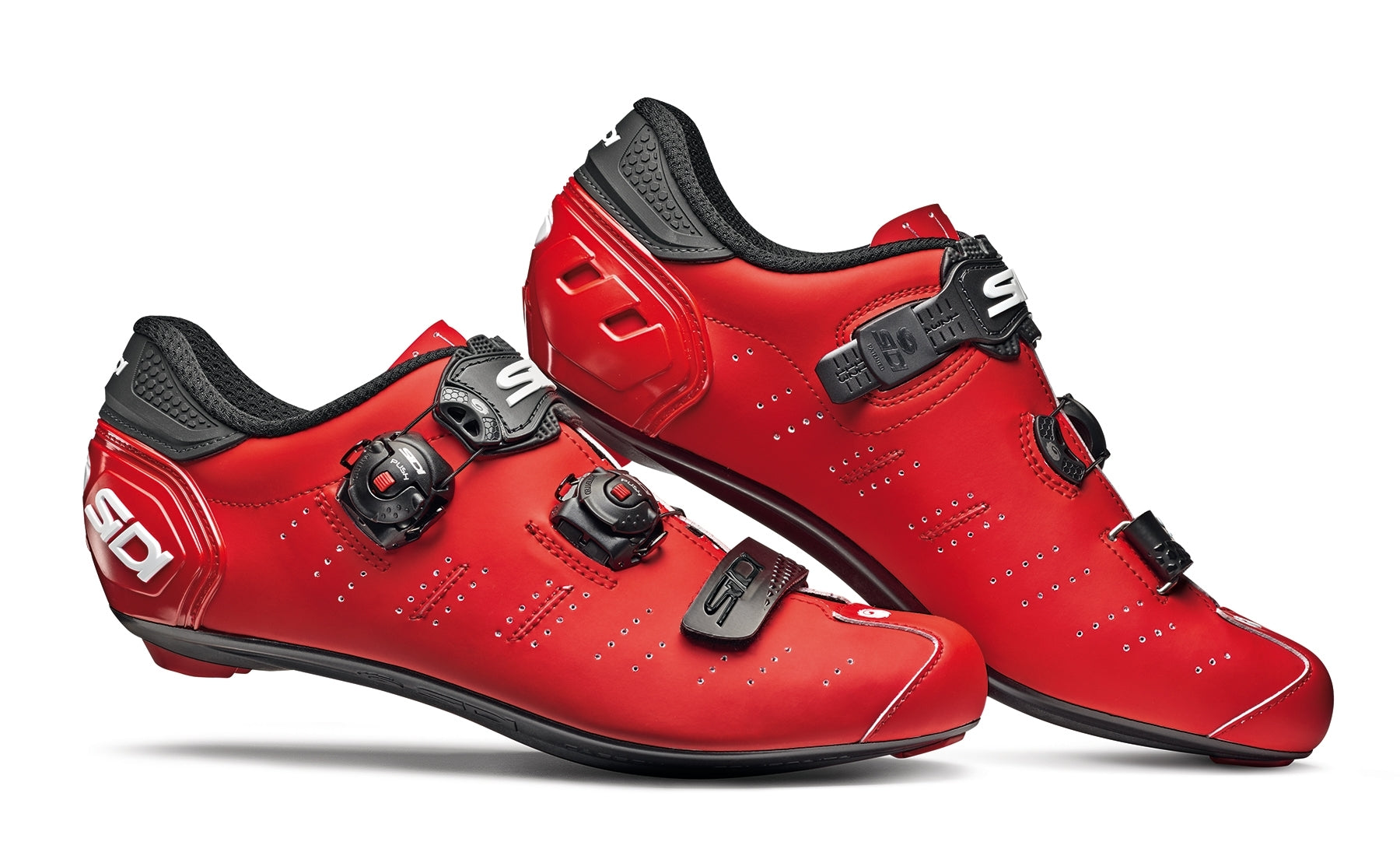 Sidi ergo 5 matt race fietsschoen mat rood zwart