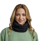 Buff Merino Fleece Black - Nekwarmer