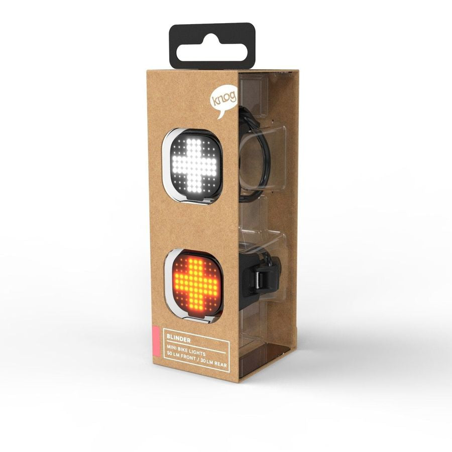 Knog Blinder Mini Light Twinpack Cross Black