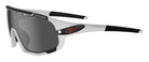  Tifosi Sledge Fietsbril Matte White Smoke / red / clear interchangeable Lenses