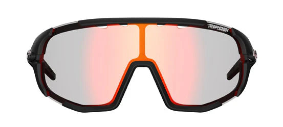 Tifosi Sledge Fietsbril Cosmic Black / Clarion Yellow - AC - Red-Clear