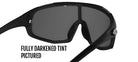 Tifosi Sledge Fietsbril Cosmic Black / Clarion Yellow - AC - Red-Clear
