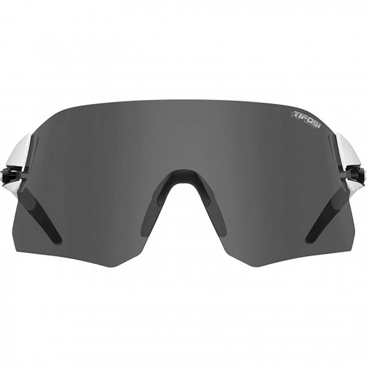 Tifosi Rail Fietsbril White Black / Smoke - AC - Red/Clear Lens