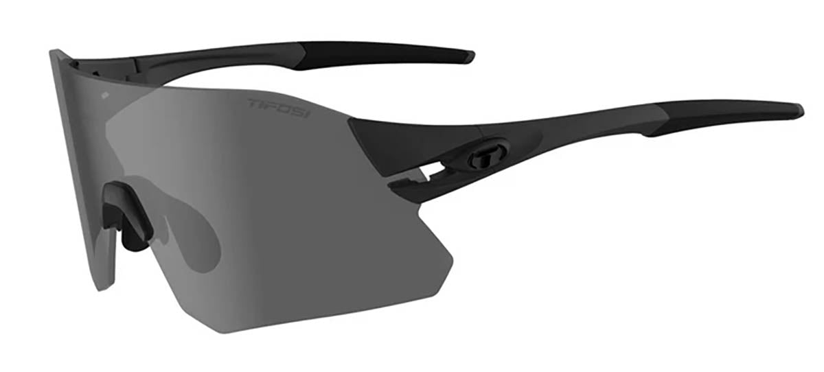 Tifosi Rail Fietsbril Blackout / Smoke - AC - Red/Clear Lens