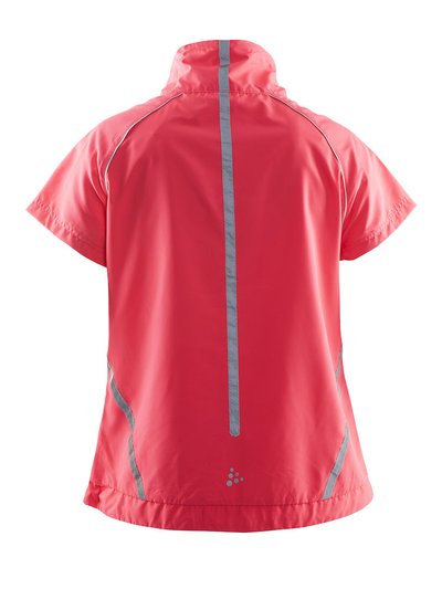 CRAFT Brilliant Running Lady Windbreaker SS Pink