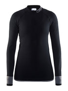 Craft warm intensity CN dames ondershirt lange mouwen zwart grijs