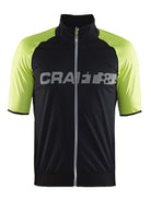 Craft shield 2 fietsshirt korte mouwen zwart geel