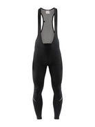 Craft ideal thermal lange fietsbroek met bretels zwart