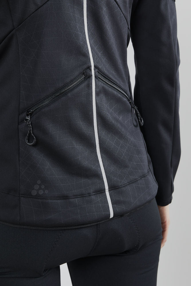 Craft ideal dames fietsjack zwart