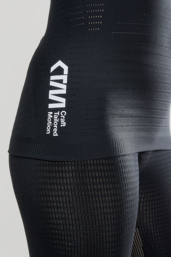 Craft ctm rn dames ondershirt met korte mouwen zwart