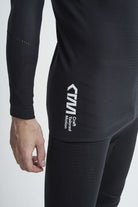 Craft ctm hood ondershirt met lange mouwen zwart