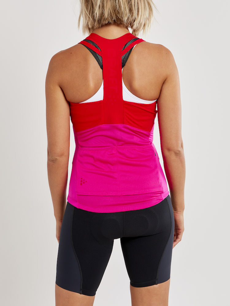 Craft Stride Singlet Lady  - Fame/Bright Red