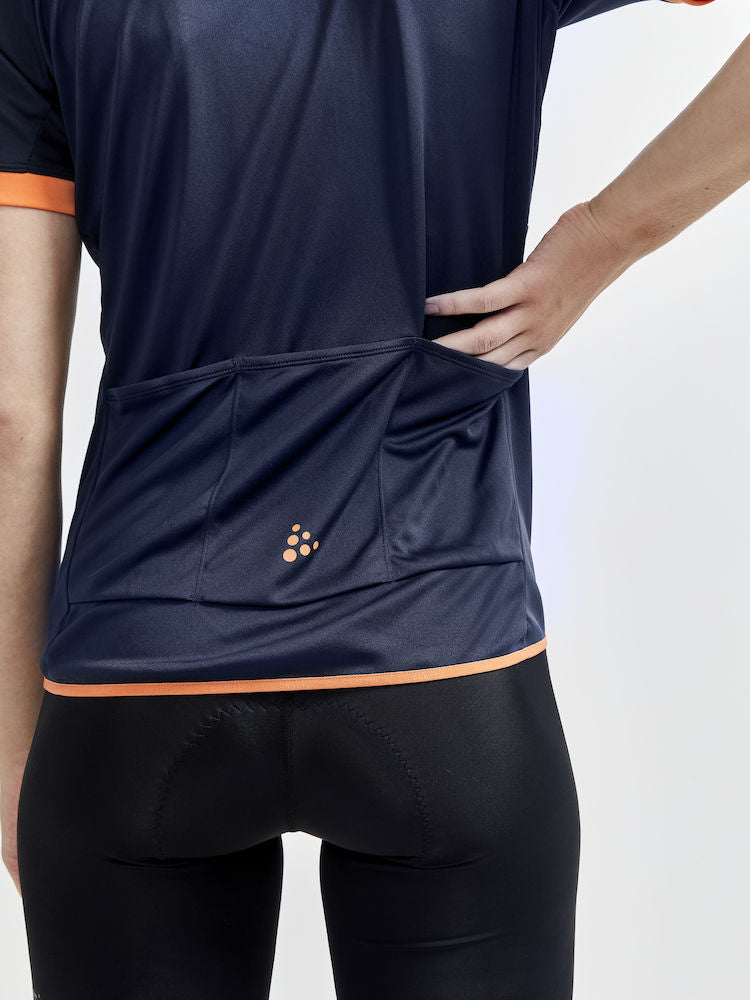 Craft Core Endur Logo Jersey W - Blue/Orange