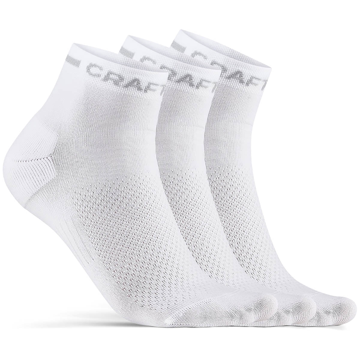 Craft Core Dry Mid Fietssok 3-Pack Wit