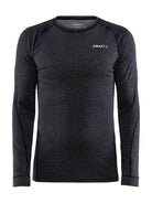 Craft Core Wool Merino Ls Tee M - Black Melange