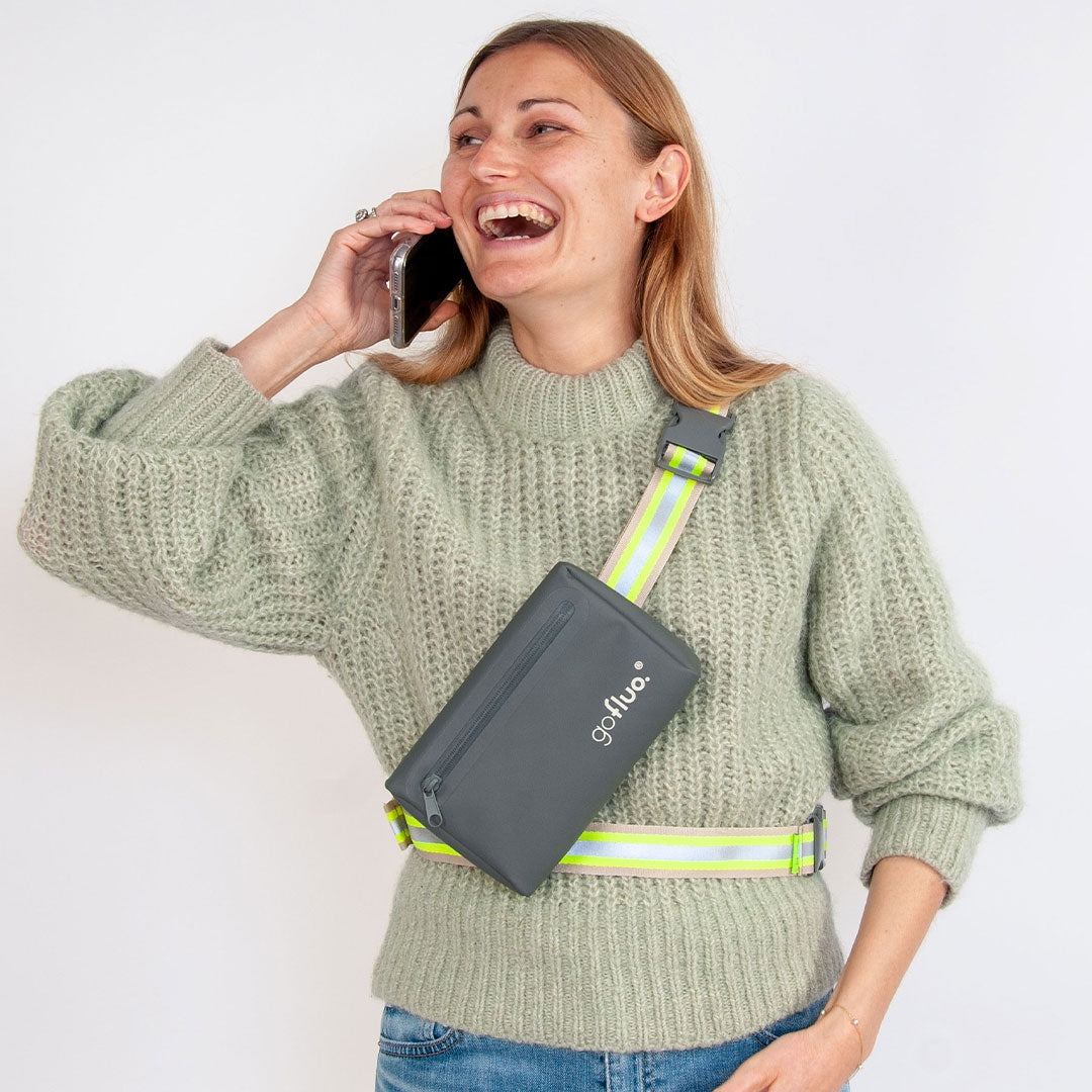 GOFLUO Mini Tas Harper Khaki Grey