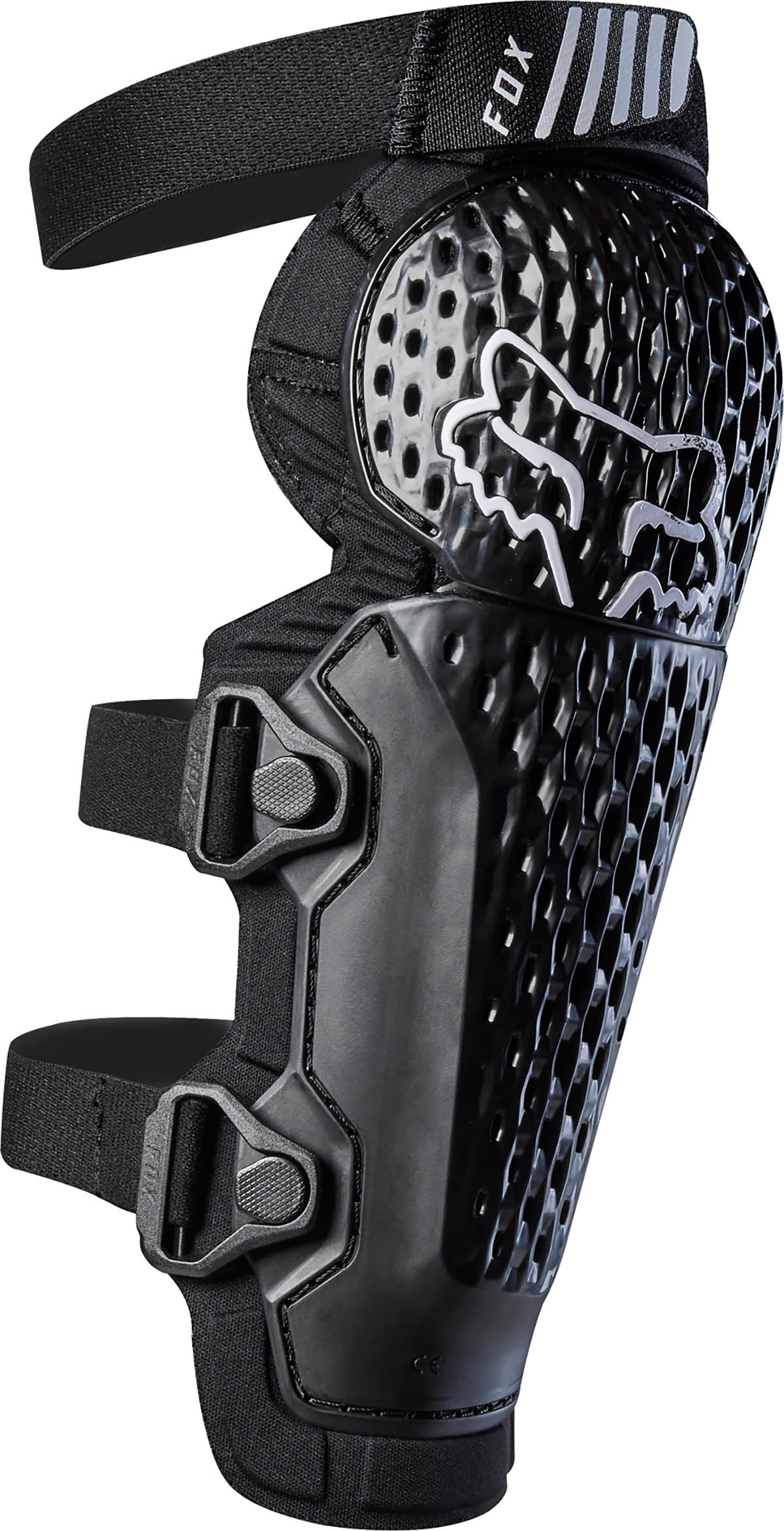 Fox Yth Titan Race Knee Guard, Ce - Black