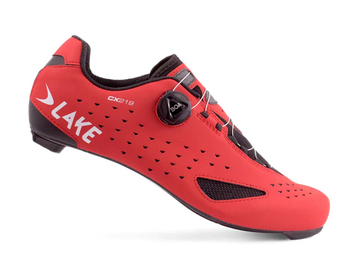 Lake CX219 Fietsschoen Race Red/White