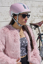 Abus Hud-Y Fietshelm pure rose