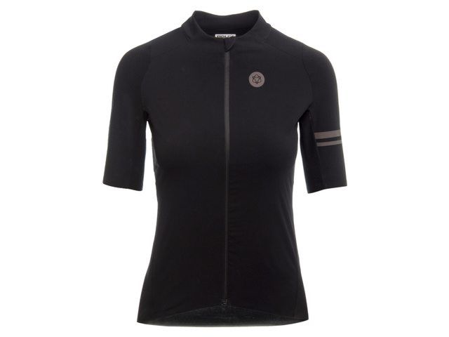Agu premium woven dames fietsshirt met korte mouwen zwart