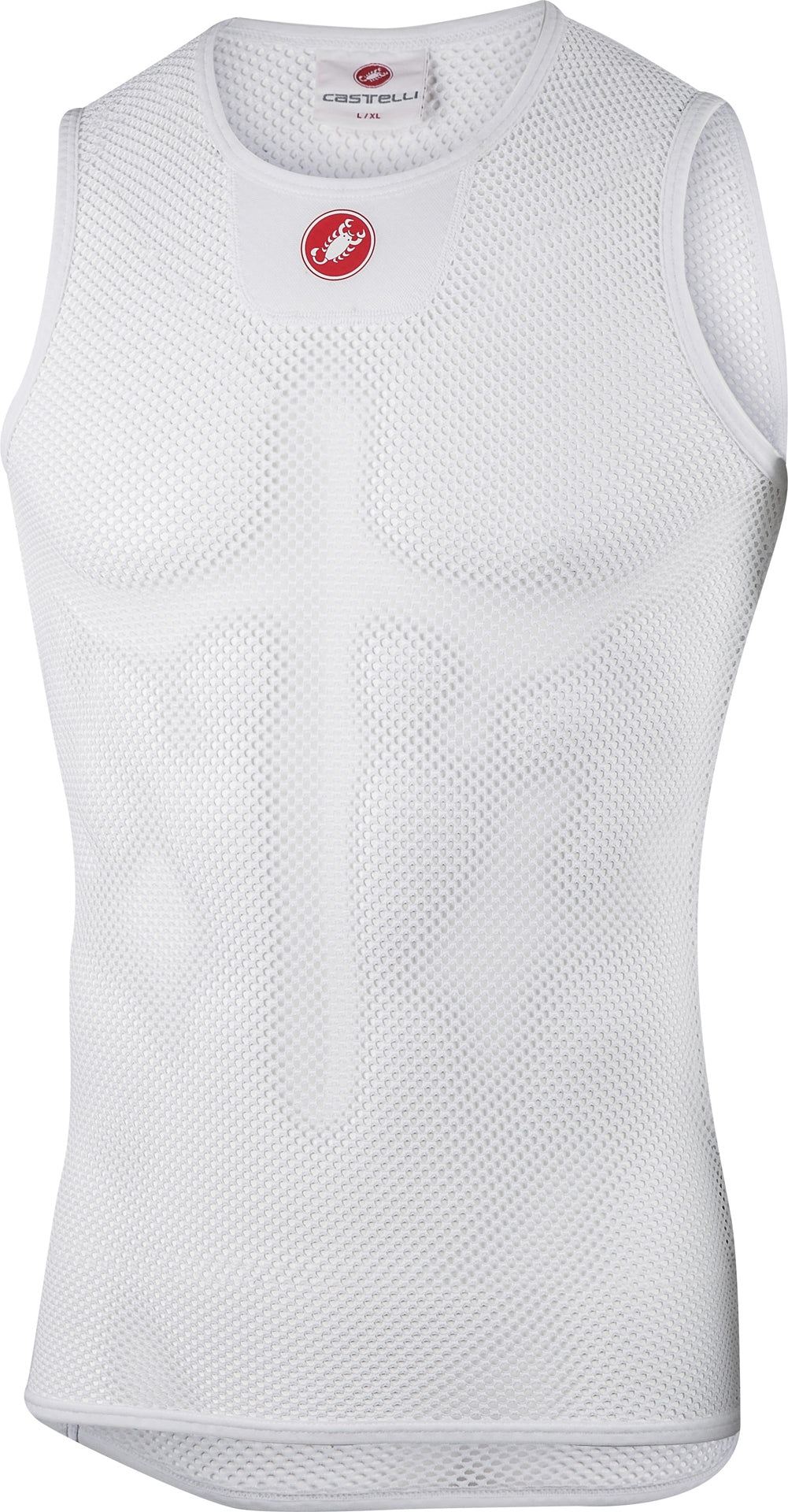 Castelli core mesh 3 ondershirt zonder mouwen wit