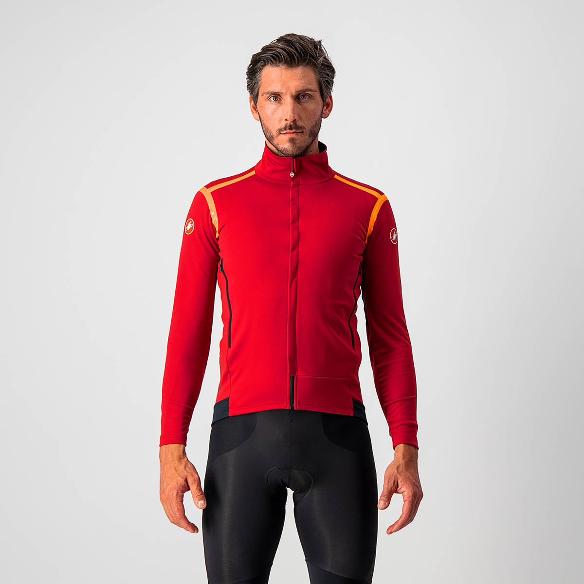 Castelli Perfetto Ros Long Sleeve - Pro Red/Brilliant Orange