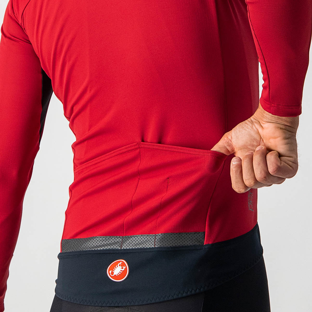 Castelli Perfetto Ros Long Sleeve - Pro Red/Brilliant Orange