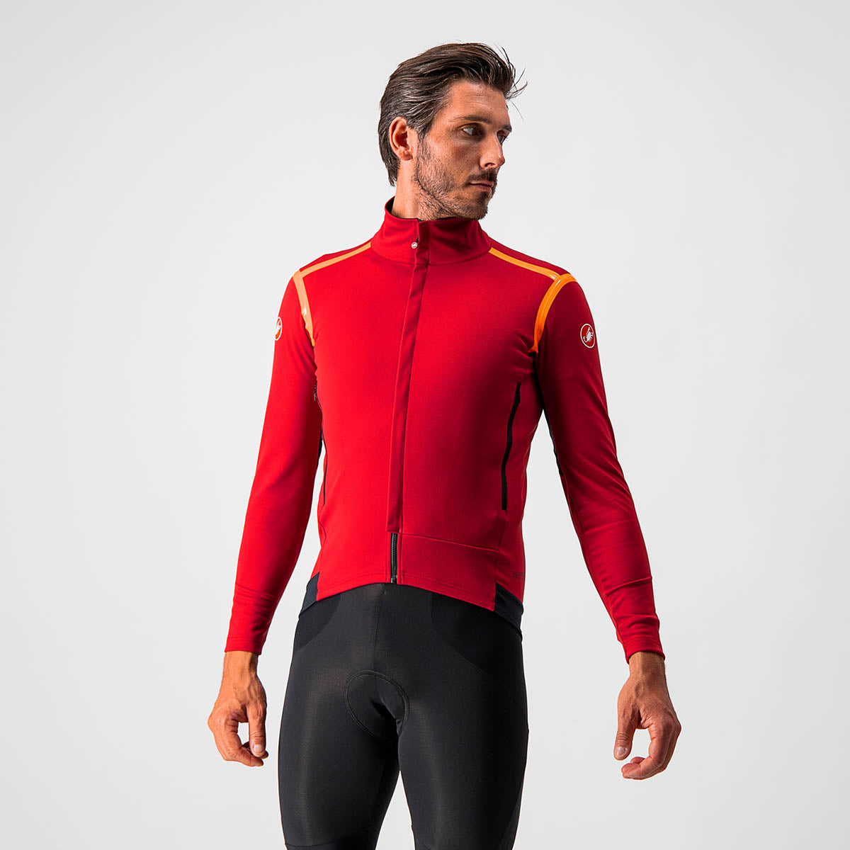 Castelli Perfetto Ros Long Sleeve - Pro Red/Brilliant Orange