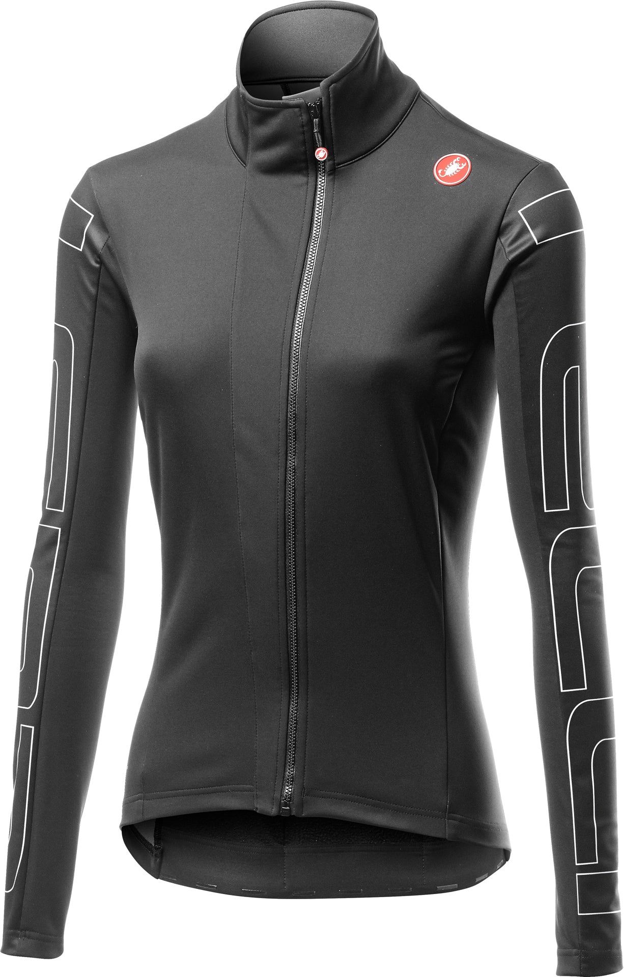 Castelli transition dames fietsjack licht zwart ivory