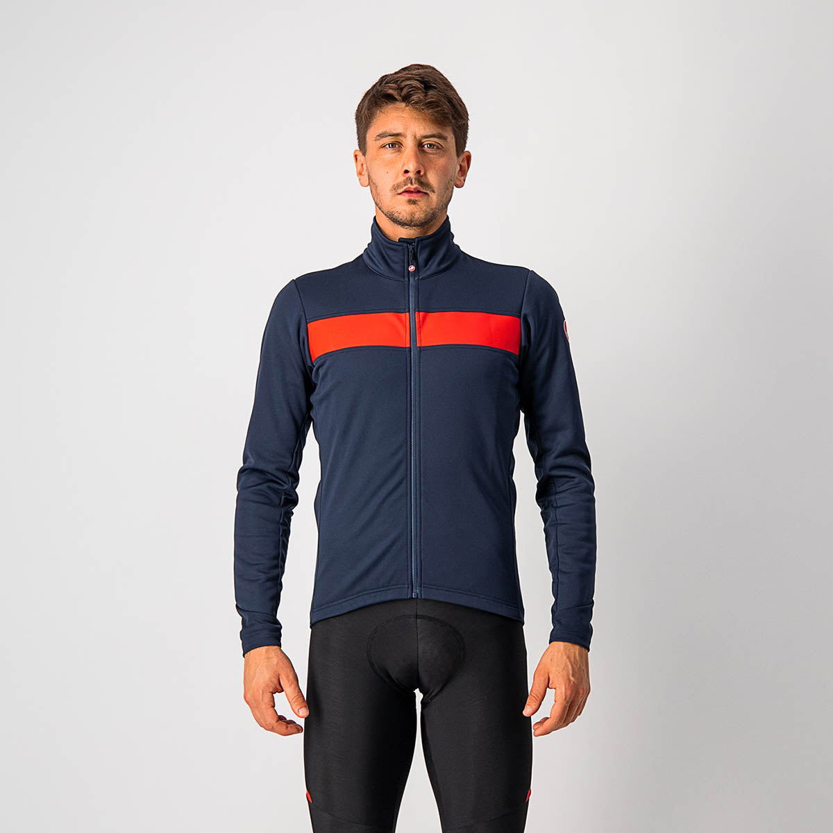 Castelli Raddoppia 3 Jacket Heren Savile Blue/ Red