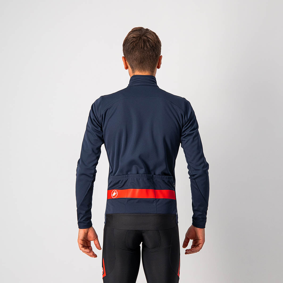 Castelli Raddoppia 3 Jacket Heren Savile Blue/ Red