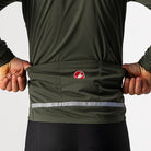 Castelli Go Jacket - Military Green/Fiery Red