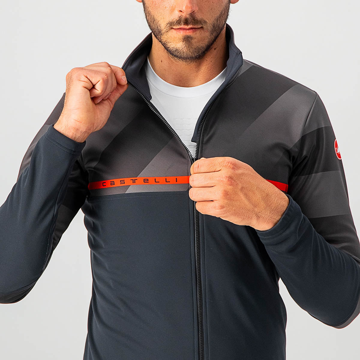 Castelli Finestre Jacket - Light Black/Dark Gray